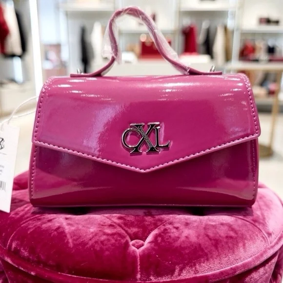 CXL by Christian Lacroix Laine Matte Patent Crossbody Pink NWT Barbiecore - Picture 2 of 9